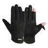 Warm Gloves for Men's Suede Plus Velvet Warm and Non Slip Fashion Cycling and Driving Sports Autumn and Winter Touch Screen Gloves