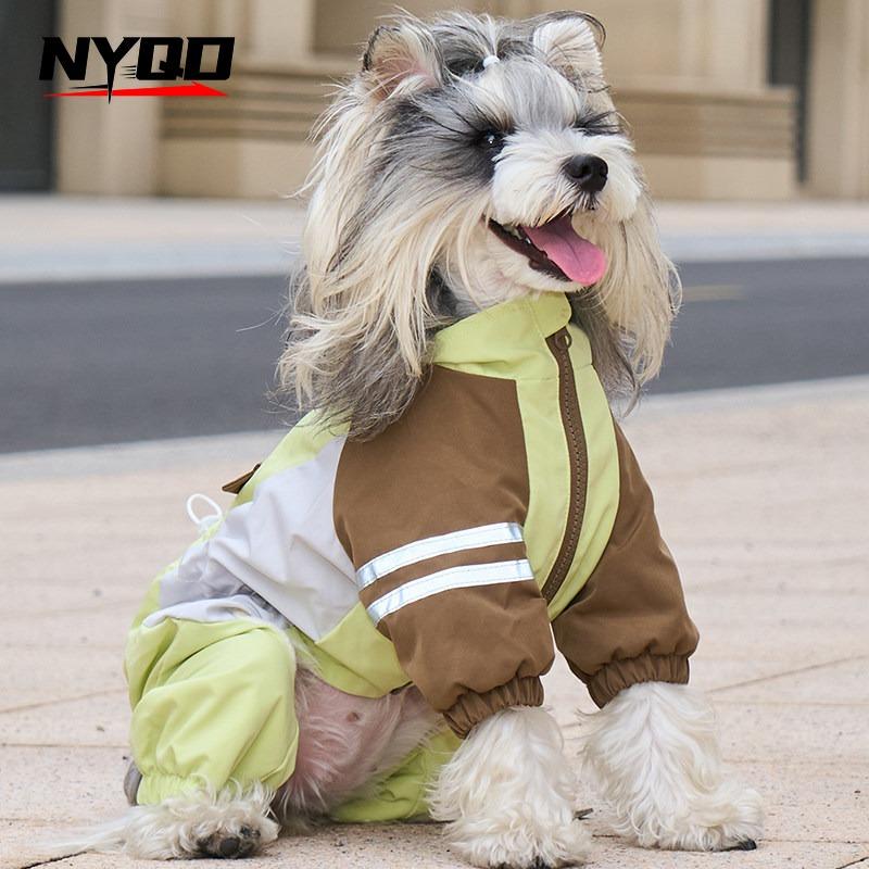 Winter and autumn dog clothing - warm and protective fleece coat for pets, four-legged adventure wear dog clothes for small dogs