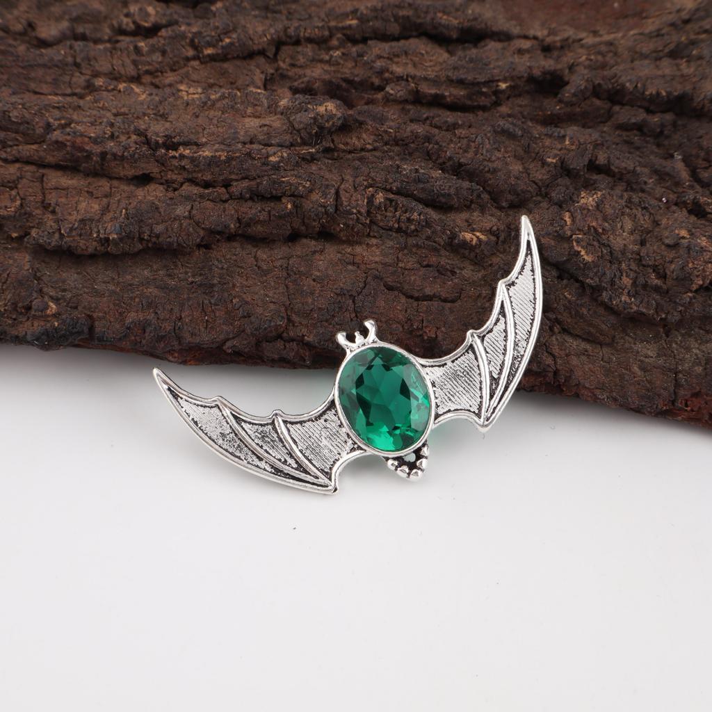 Green Emerald Gemstone Jewelry, 925 Sterling Silver Pendant Handmade Dainty Jewelry For Gift