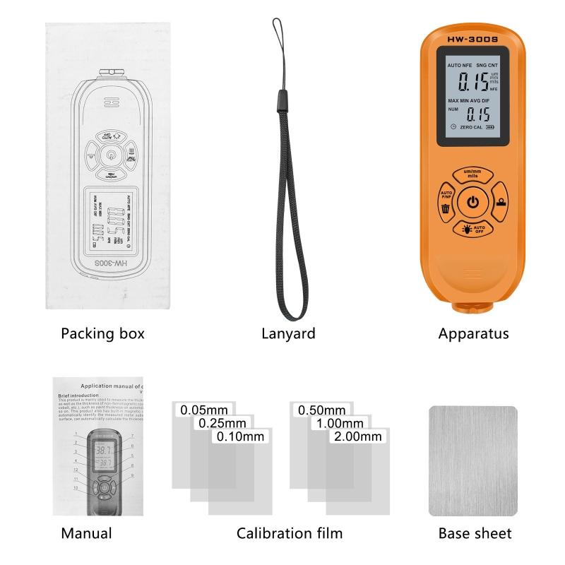 Paint Thickness Gauge Digital Coating Thickness Gauge Meter Car Painting Depth Gauge for Used Car Buyer Paint Mil Thick