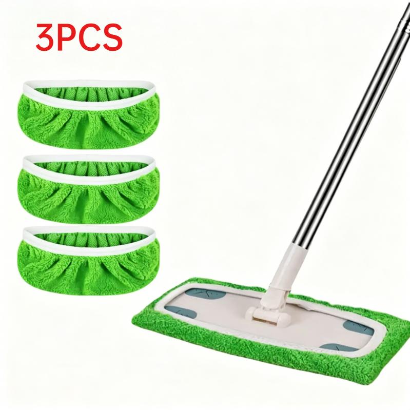 

3PCS Cloth Cover Replacement Cloth Washable and Reusable Flat Mop Set Mop +3 cloth cover
