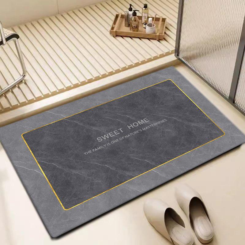 Coussin en terre de diatomée absorbant pour toilettes, salle de bain, tapis de pied antidérapant, tapis de porte à séchage rapide pour toilettes, peut être frotté, ménager simple