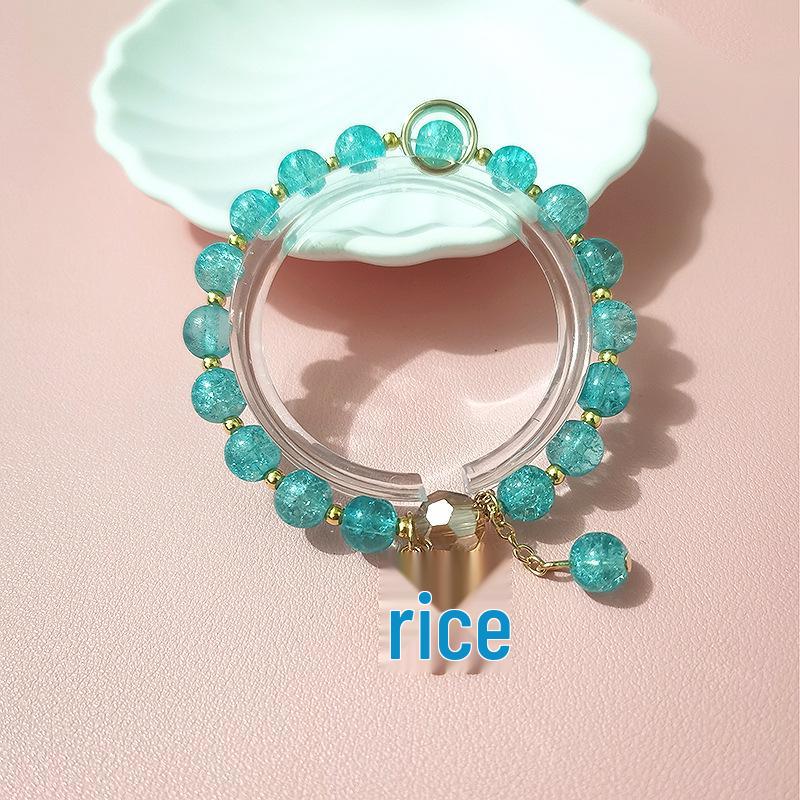 2025 Jadeite Green Jade Rabbit Bracelet: High-End Chinese Style, Year of the Snake, Elegant Women's Niche Beaded Design