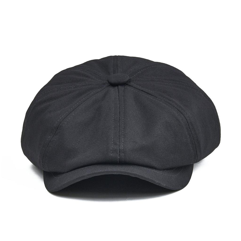 Botvela Newsboy Cap Men's Twill Cotton Hat Baker Boy Caps Retro Big Headpiece Large Hats Cabbie Apple Beret