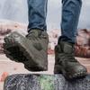 Military Running Shoes Ankle Boots Men Outdoor Climbing Shoes Man Boots Winter Thickness Shoes for Men Mens Desert Boots