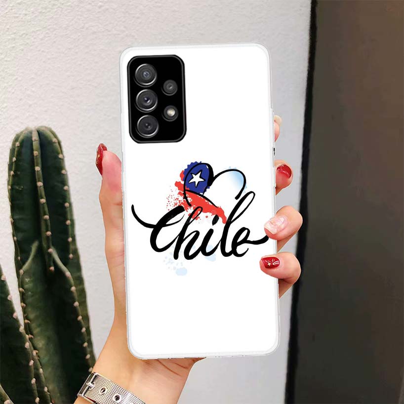 Chile Flag For Samsung Galaxy A17 A16 A15 A14 A13 A56 A55 A54 A53 Phone Case A36 A35 A34 A33 A26 A25 A24 A23 A05S A04S Galaxy A1