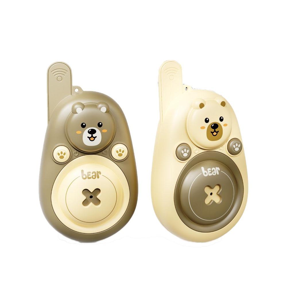 1 Pair Long Range Kids Walkie Talkies Lovely Bear Interactive Radio Transmitter Christmas Gift