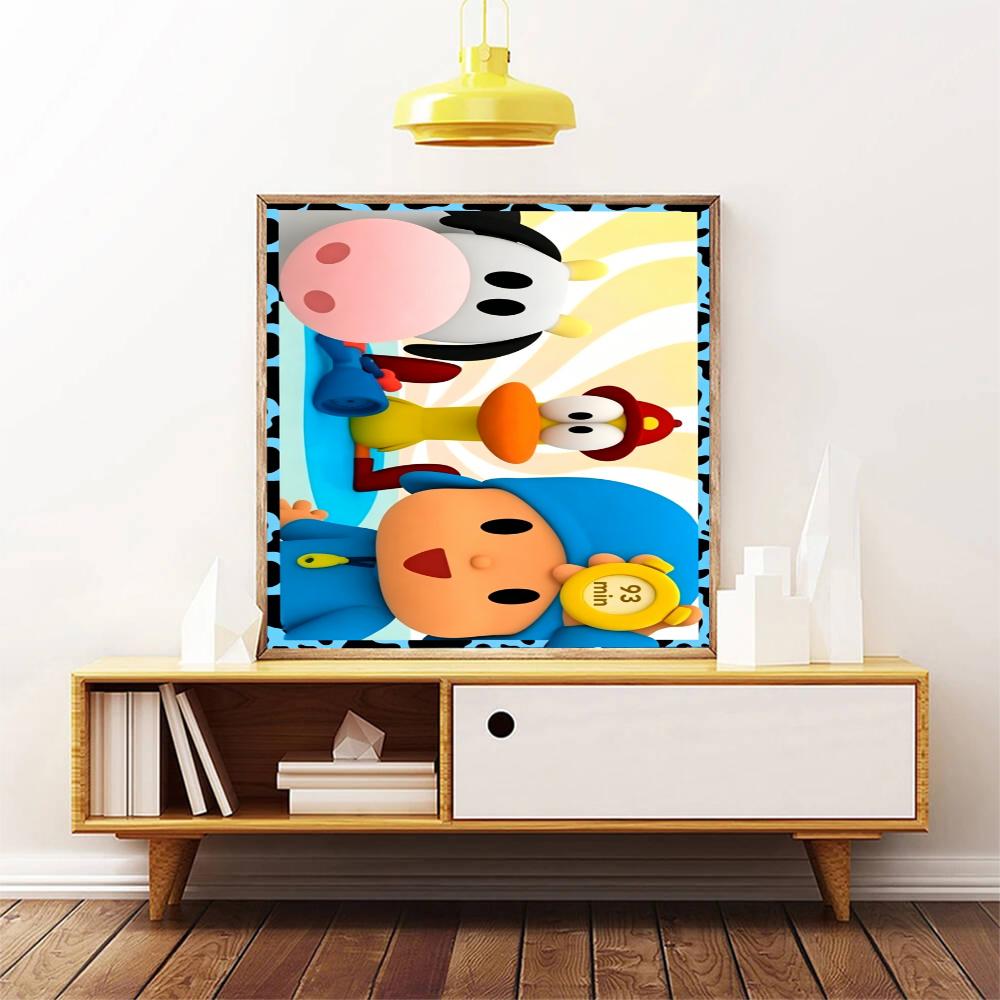 Pocoyo 5D Diamond Painting Round Diamond Rhinestones Mosaic Diamond Embroidery Wall Paintings Rhinestones Gift Frameless
