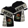 Mexiko Flagge 3D-Druck Herren T-Shirts für Männer Kleidung Sommer Unisex Kurzarm Tops Mode Tees Streetwear Harajuku T-Shirt