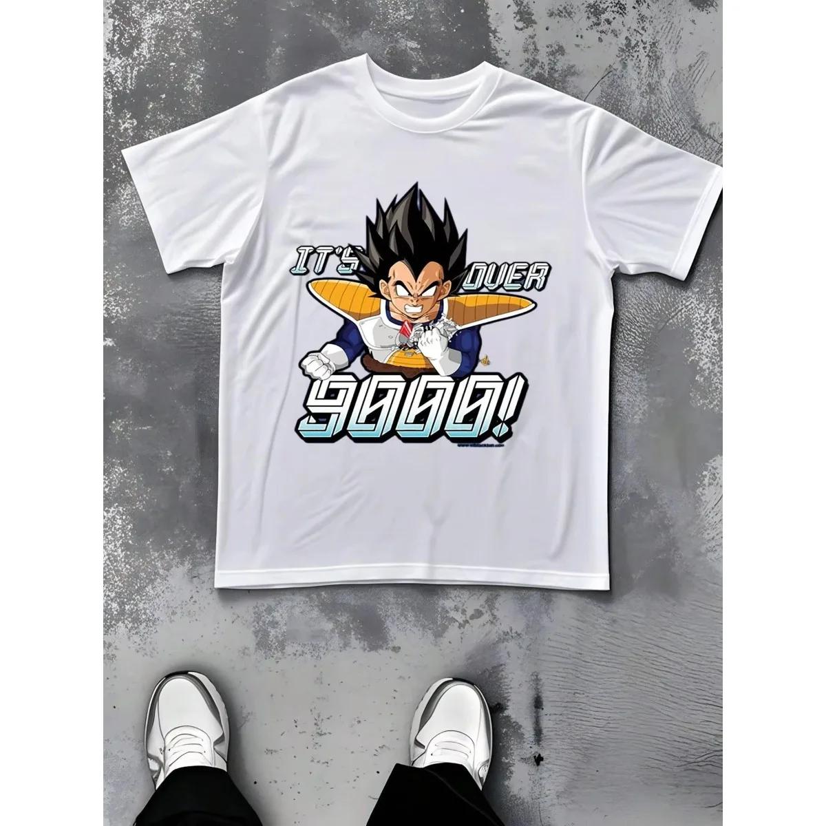

Dragon Ball Oversized Vegeta Anime Print Cotton Tshirt Unisex Short Sleeve Summer Graphic Tee Casual Tops Streetwear Y2k Clothes S разноцветный