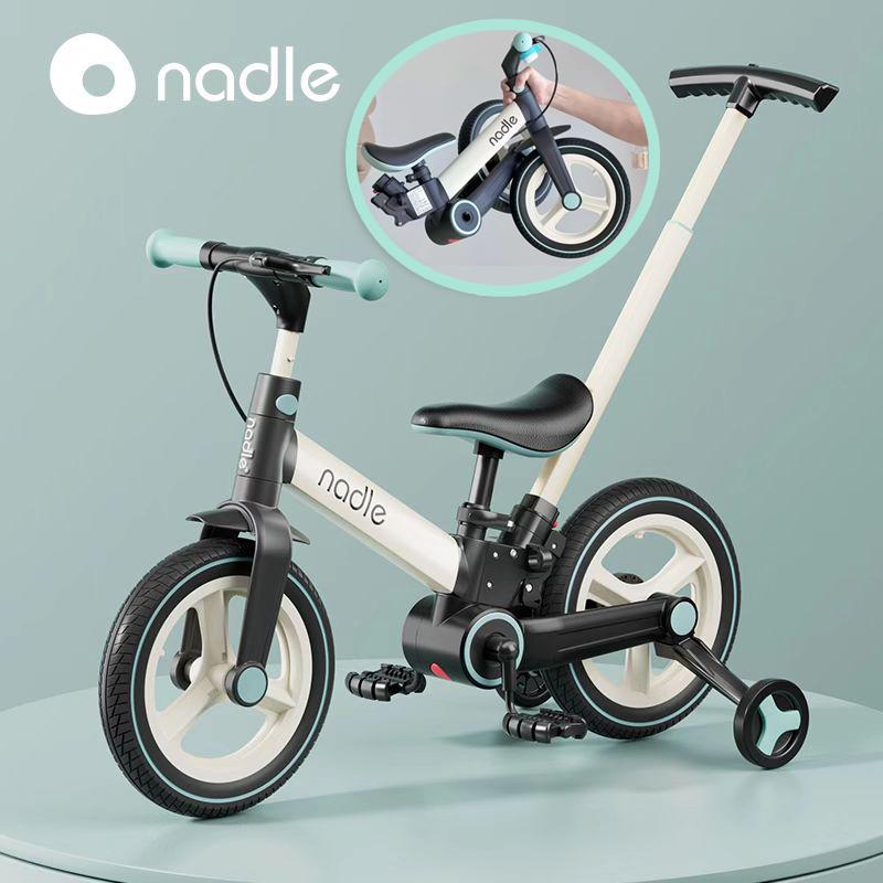 Bicicleta infantil bicicleta de equilíbrio 4 em 1 1-6 anos menina menino pedal dobrável