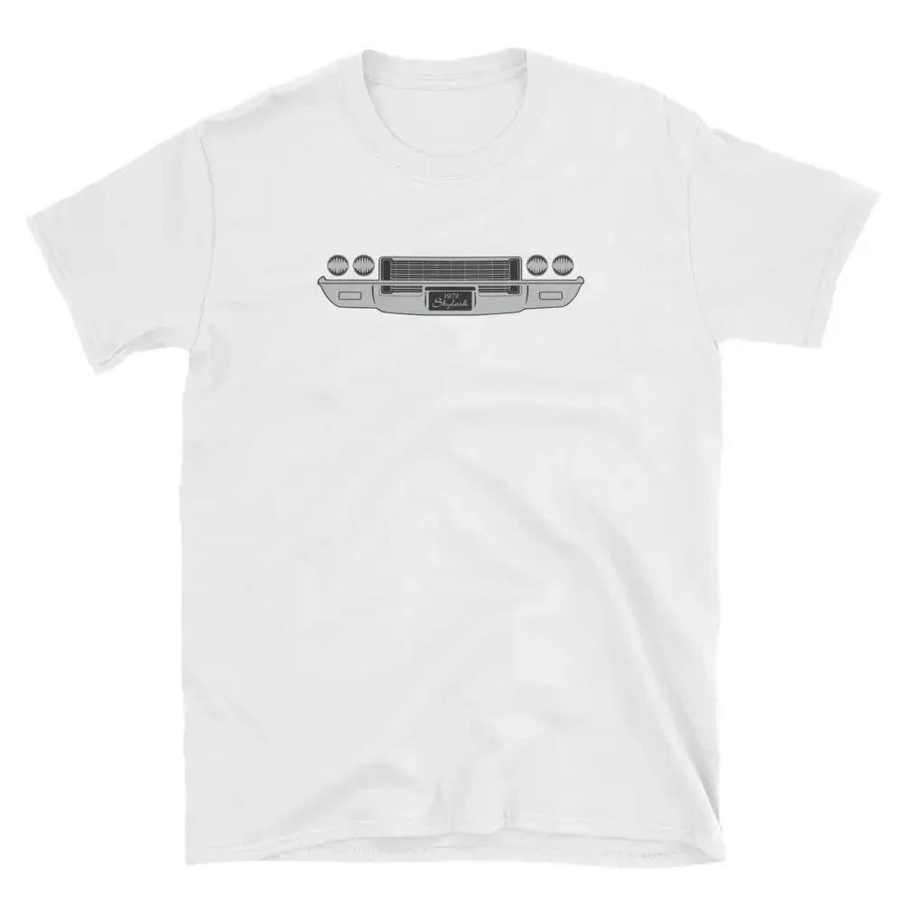 

1972 Skylark Front and Rear Bumper Muscle Car TShirt 100 Cotton ONeck Summer Short Sleeve Casual Mens Tshirt Size S3XL S