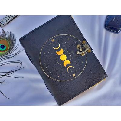 Moon Goddess Leather Journal: Grimoire Book of Shadows