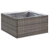 VidaXL Jardinière Gris 80x80x40 cm Résine tressée