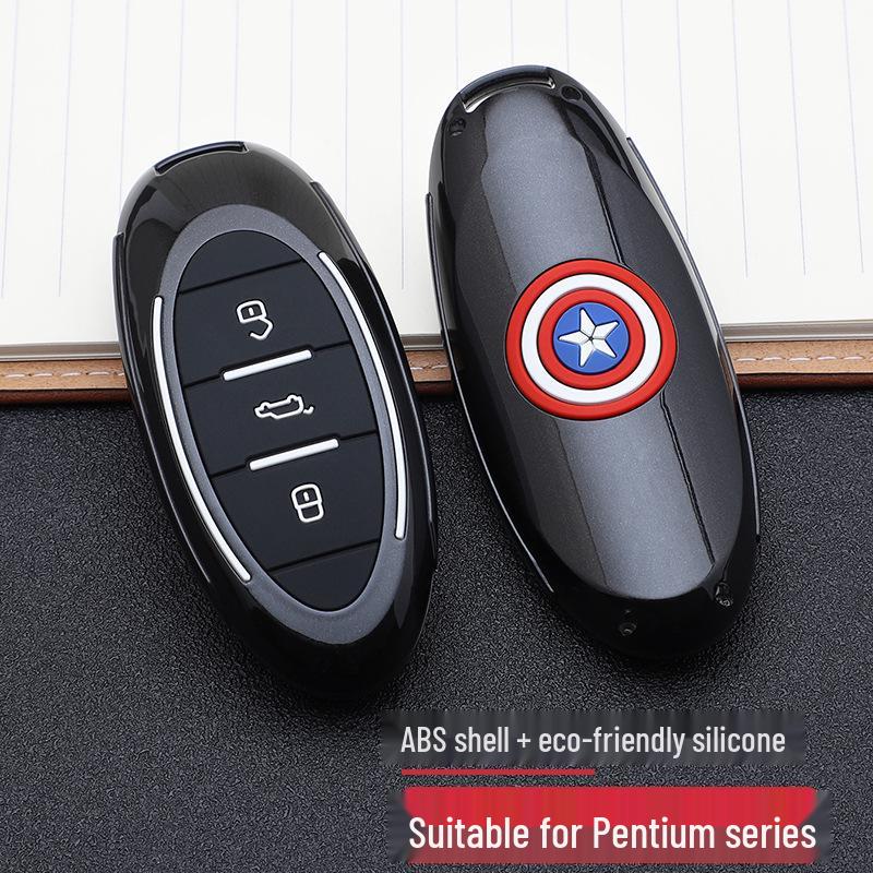 Bestune Marvel Car Key Cover: Stylish, Personalized Remote Case with Buckle Design