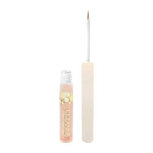 Cezanne gel glow liquid liner 20 moon beige 2.0g liquid glitter liner tear bag multicolor glitter