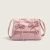 Ballet Style Underarm Bag Women's French Niche Bow Strap Shoulder Bag Large Capacity Crossbody Bag