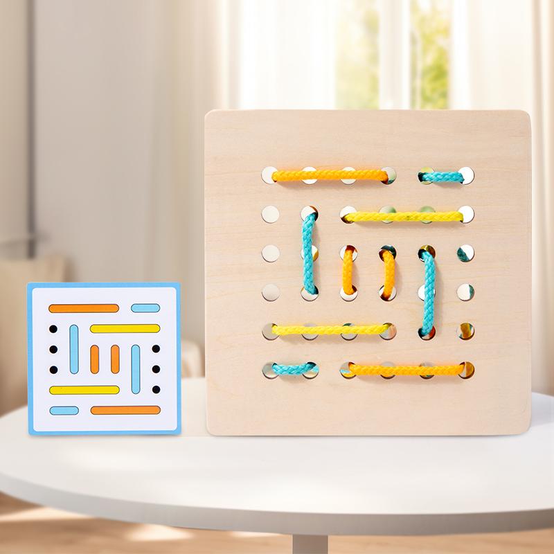 Kids Montessorri Toys Fine Motor Skills Training Threading Toys For Toddler Logical Thinking Social Games  Early Education Aid