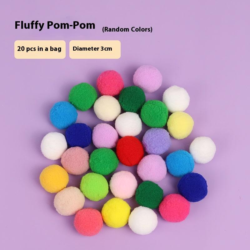 Popular cat toys, hairballs, pom-pom launchers, stuffy toys, high elastic hairballs, bite-resistant teasing cat sticks, pet balls.