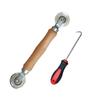 Screen Tool Screen Tool Roller Solid Wood Ergonomic Handle Double Carbon Steel