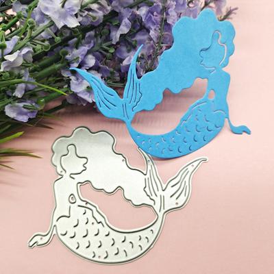 Mermaid Fishtail Design Style Metal Cutting Die Stencil for DIY Scrapbooking Album Photo Embossing Paper Card Craft Decor