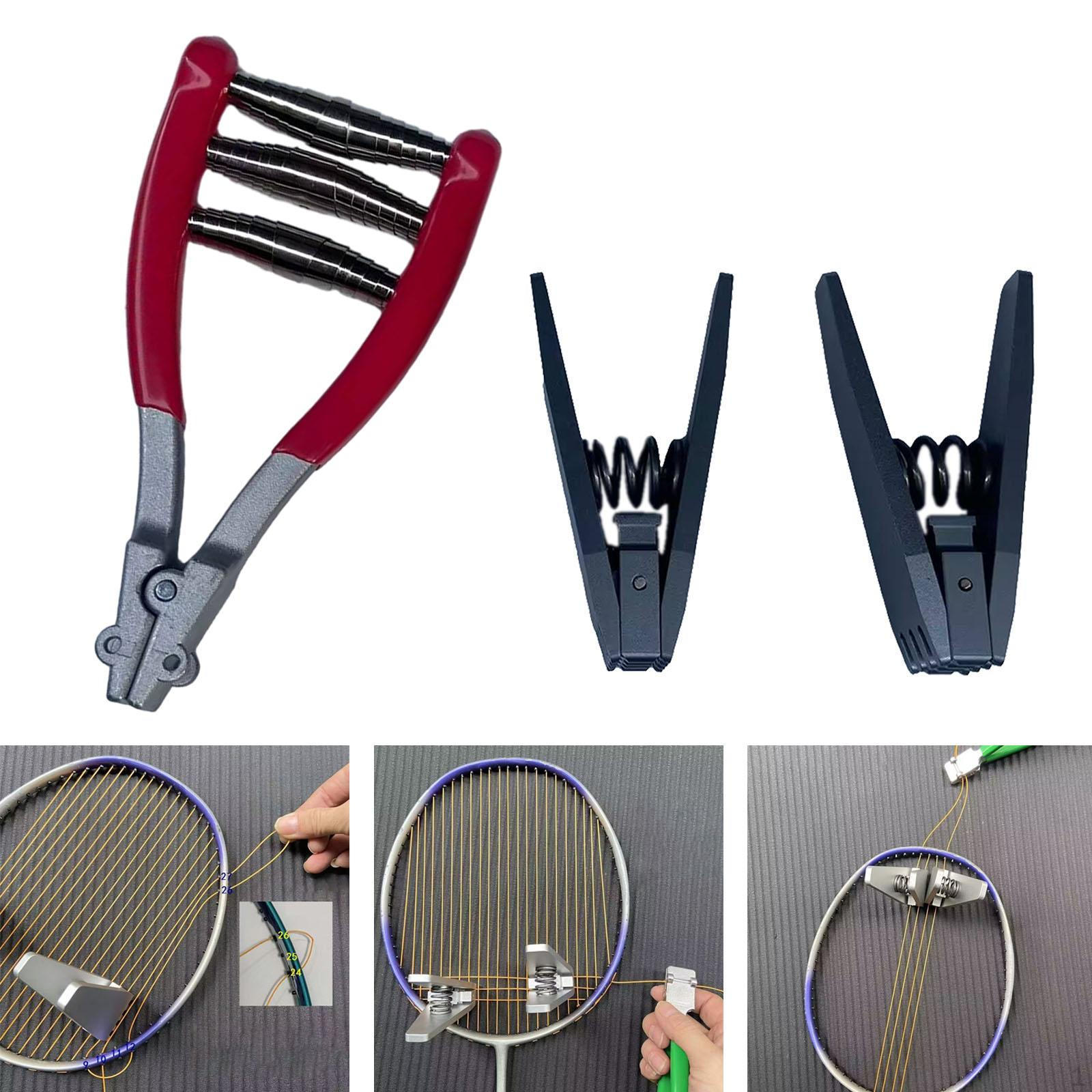 

Зажим для домашней струны для бадминтона, инструмент, портативный зажим для аксессуаров для теннисных ракеток красный