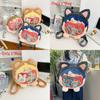 Papergames Plush Large Capacity Itabag Backpack With Zipper Closure For Daily Use