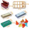 Non-Toxic Building Block City Treasure Chest Gem Box Gold Silver Diamond Dollar Cents Money Coins Cash Bricks Accessory Printed Moc Toy