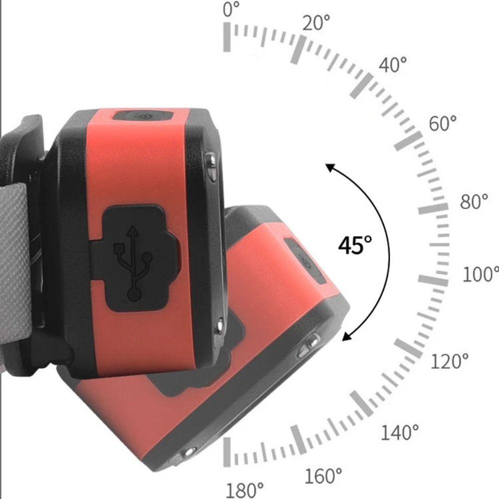 Strong Light Work Headlight Three-light Source Night Running Headlamp LED Headlamp  Hiking