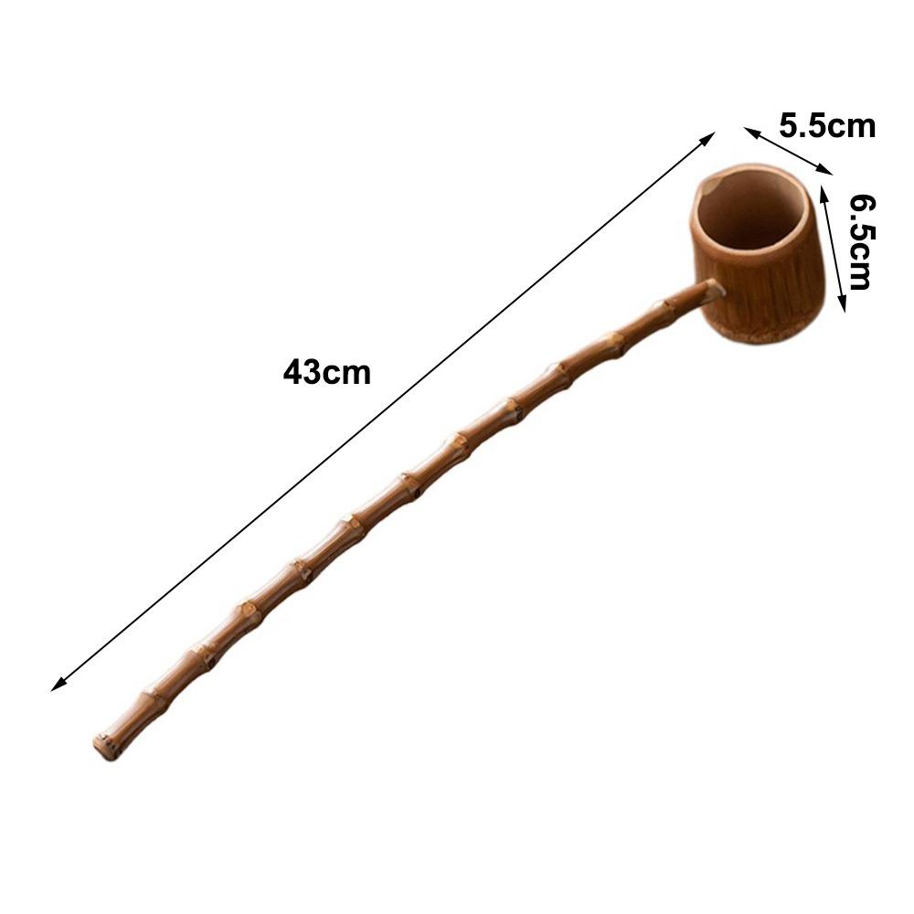 Long Handle Tea Infusers Bamboo Material Tea Scoop Durable Tea Ceremony Utensils  Tea Ceremony