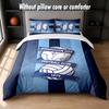 Birmingham City Design Bed Bedding Set 1 Duvet Cover + 2 Pillowcases Soft Breathable Household Bed Linens