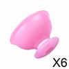 6xSilicone Cupping Set, Cellulite Massage Tool for Smoother Skin, 6.5cm Rose Vacuum Device