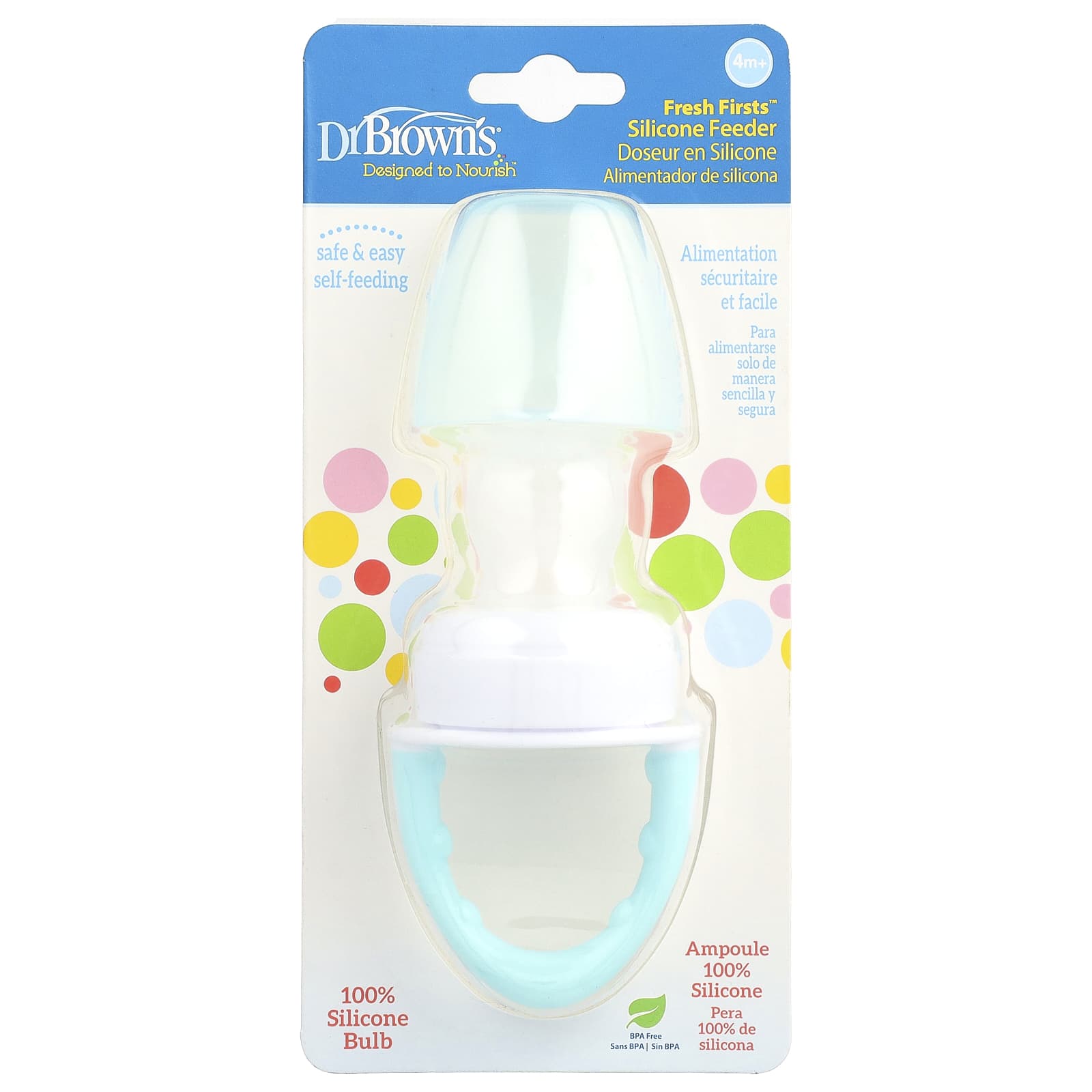 

Доктор. Brown s, Fresh Firsts™ Силикон, 4+ месяцев, Мятный, 1 шт.