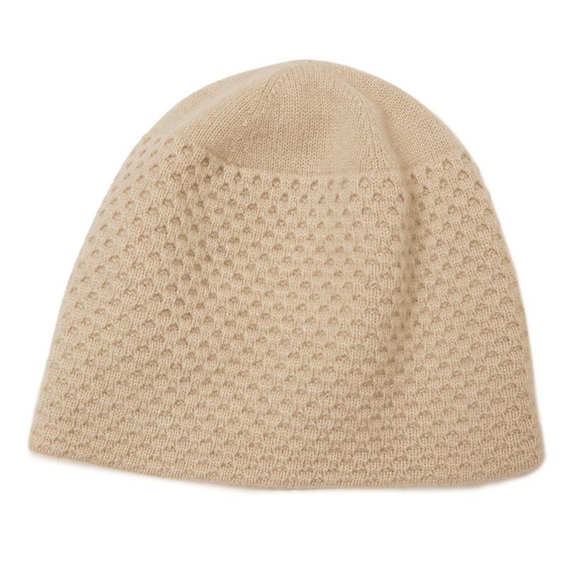 Kangsai Ni Women's 100% Pure Cashmere Knitted Hat - Fashionable & Warm for Autumn/Winter