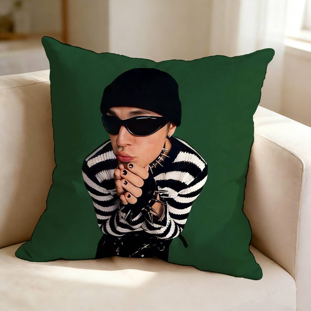 Pop singer JJustin BBieber  Square DoubleSided printed Pillow Case Bedroom Bedside Pillow Sofa Cushion Cover