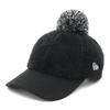 New Era 9TWENTY Mink Fleece Golf Sizes 920 MINK FLEECE POM Women's Cap, Black, M/L (GFW BLK)