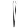 10pcs Anti Static Tweezer Plastic Material Glossy Lines Black Hearing Aid Tweezer for Electronics Laboratory Work