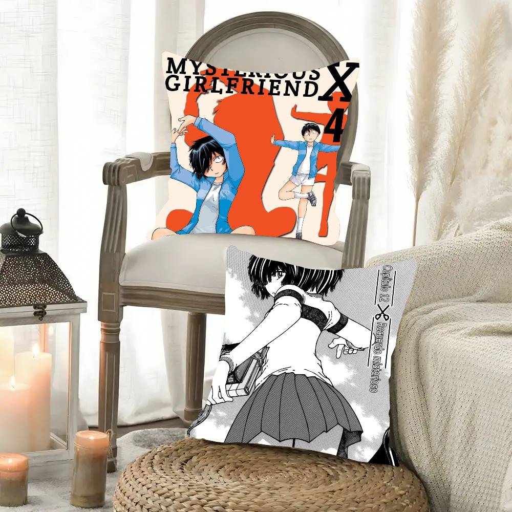 Mysterious Girlfriend X Urabe Mikoto Anime Pillow Case Fashion Square Pillowcase Bedroom Sofa Room Ins Decoration Leisure
