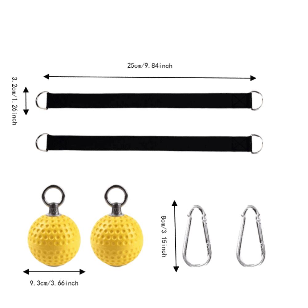 6pcs Non Slip Pull Up Grips Ball Hold Design Strength Trainer Grips Hand Grips Fitness Exercise