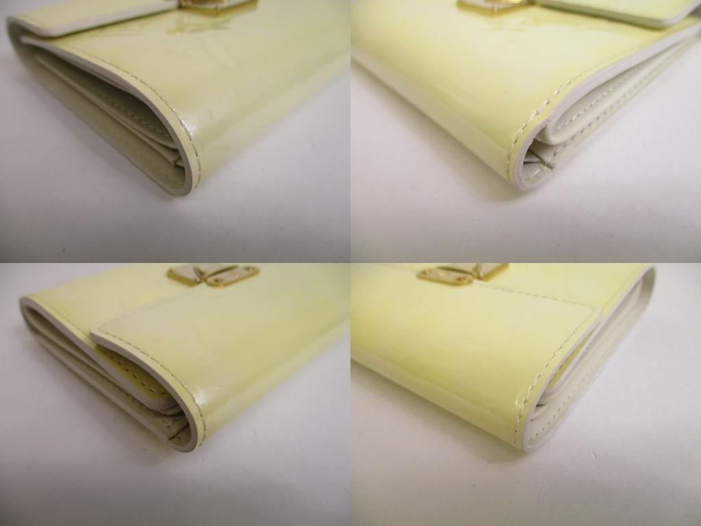 Authentic LOUIS VUITTON Vernis Pearl White Leather Trifold Wallet Koala #a988  Refurbished