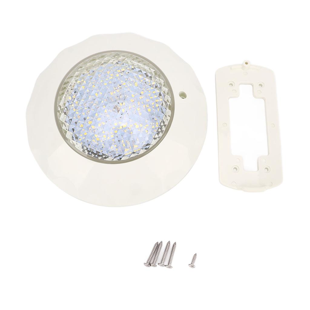 LED Pool Light IP68 Waterproof Underwater Pool Lamp with Wall Mounting Plate AC 12V 15W