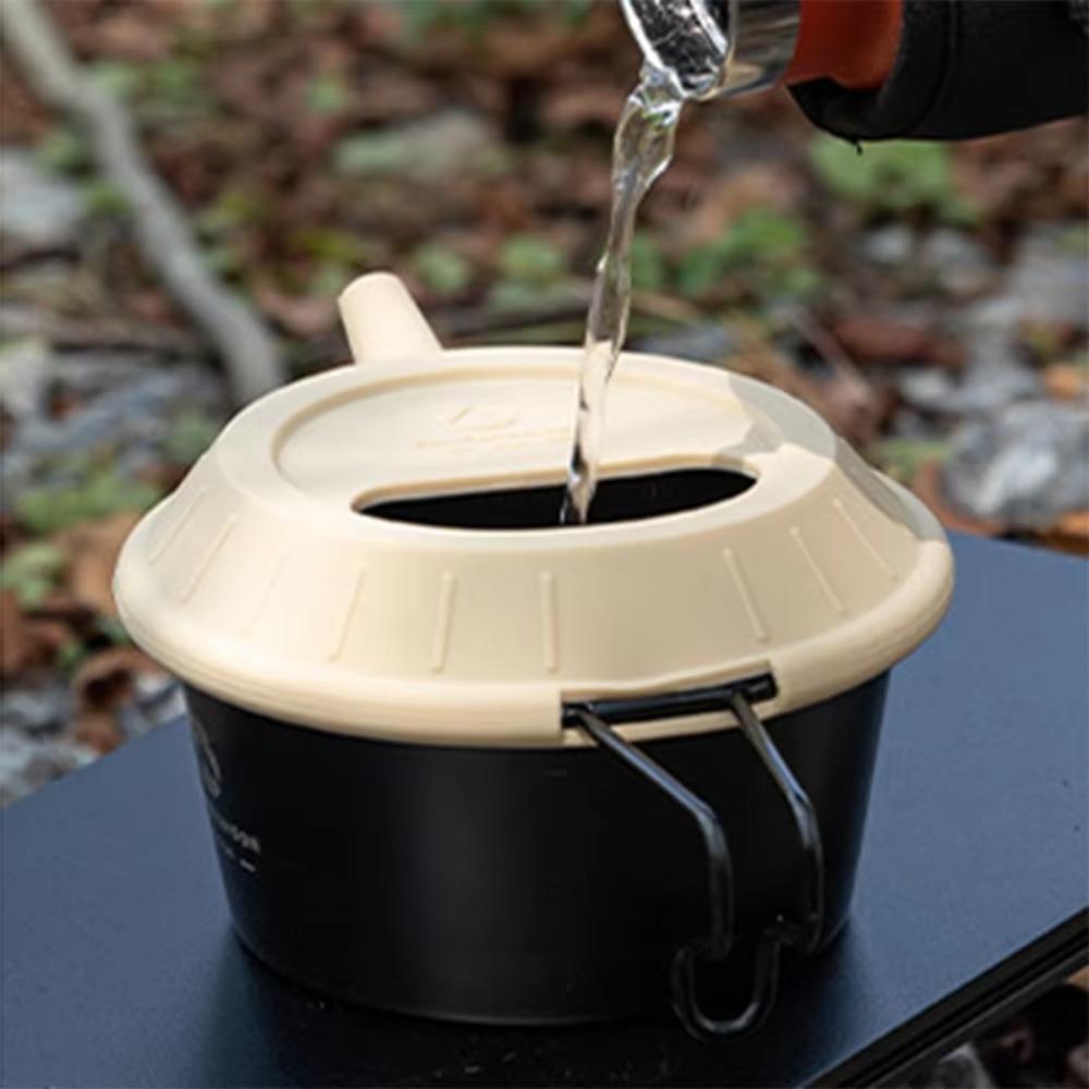 Universeller Camping-Kaffeekannen-Deckel Wiederverwendbarer Camping-Schüssel-Deckel Topfdeckel Outdoor