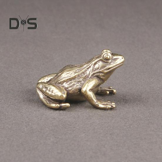 Copper Frog Statue Reusable Practical Retro Frog Statue Tea Pet Craft