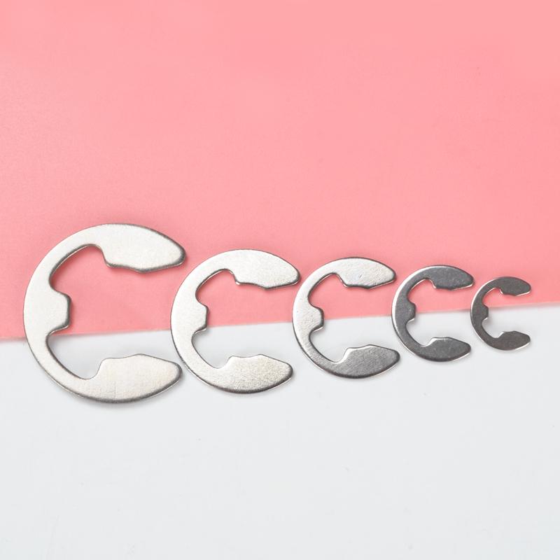 304 Stainless Steel E-type Circlip for Bearing Shaft and Door Lock