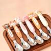 Cartoon Children's Spoon Stainless Steel Rice Spoon Meals Dessert Fruit Spoon  Food Accessories