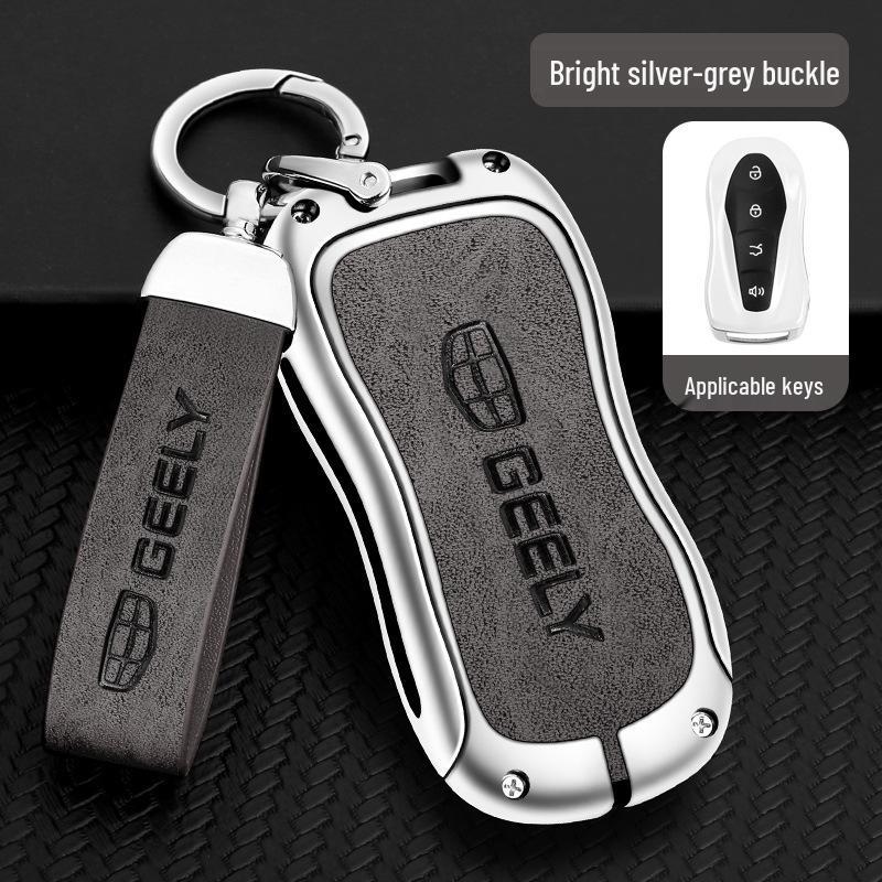 Geely Car Key Case for Xingyue S & Boyue Pro - Premium Metal Shell with Secure Buckle 
