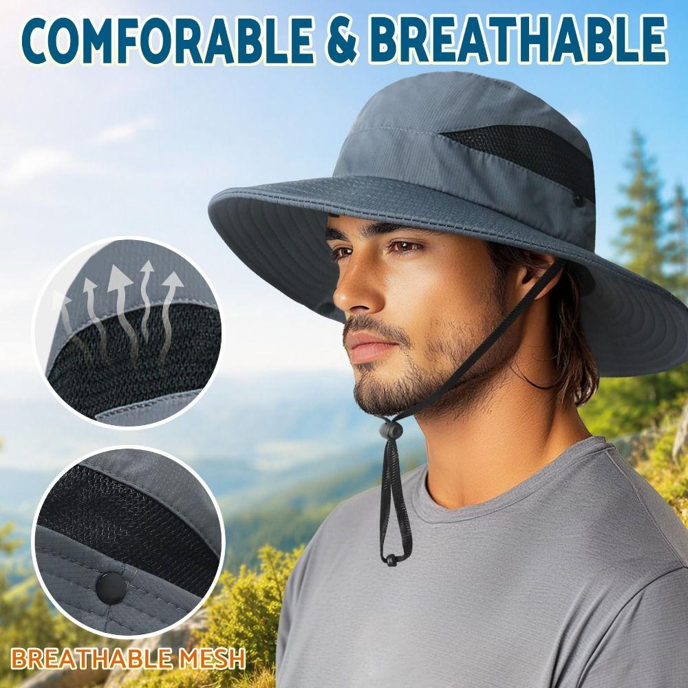 Anti-UV Fisherman's Hat Breathable Mountaineering Cap Casual Warehouse Hat Outdoor