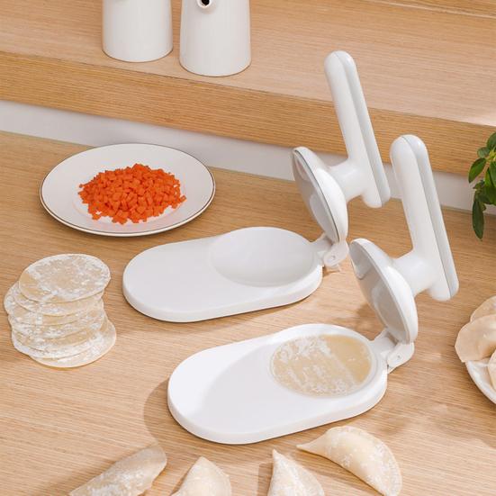 Dumpling Wrapper Press Food-Grade Plastic Dumpling Maker One-pressure Dumpling Mold for Homemade Wonton Potstickers
