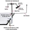 MNFT 1Set 360 Degree Rotary Fly Tying Vise with C-Clamp Strengthened Hard Jaws Rotation Precision Fly Tying Tools
