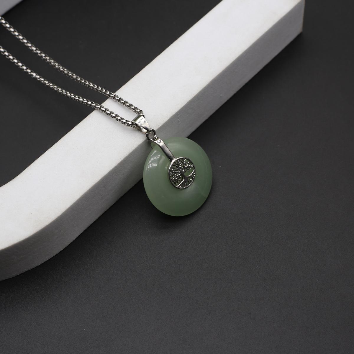 

Женское ожерелье из натурального камня с агатами/аметистом, ожерелье с бриллиантом, подвеска для женщин, цепочка для подарка на день рождения, 60 см 30x30mm